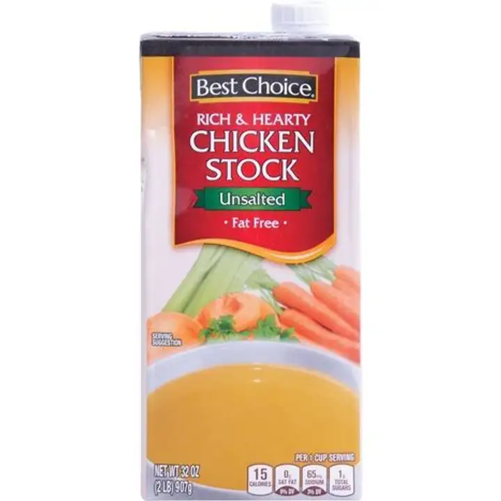 Order Best Choice Chicken Stock - 32 Ounces food online from Fligner Market store, Lorain on bringmethat.com