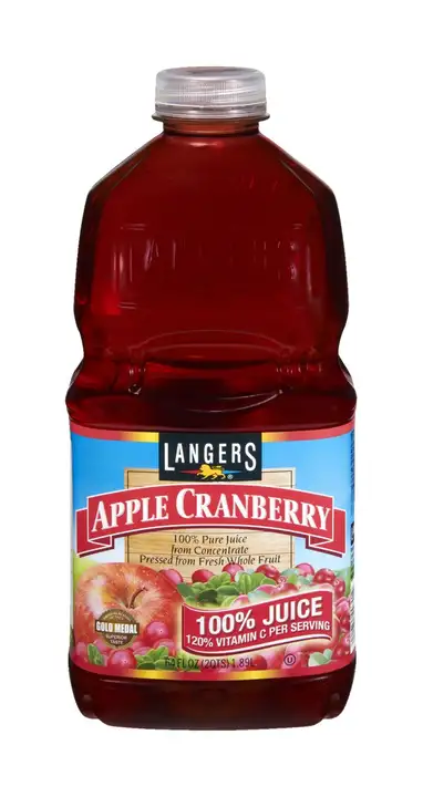 Order Langers 100% Juice, Apple Cranberry - 64 Ounces food online from Novato Harvest Market store, Novato on bringmethat.com