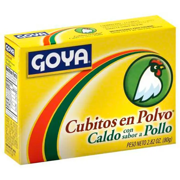 Order Goya Bouillon, Powdered, Chicken Flavored - 2.82 Ounces food online from Holiday farms store, Roslyn Heights on bringmethat.com