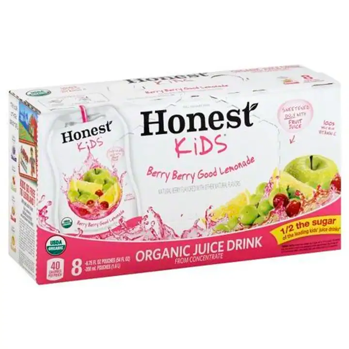 Order Honest Juice Drink, Organic, Berry Berry Good Lemonade - 8 Each food online from Holiday farms store, Roslyn Heights on bringmethat.com
