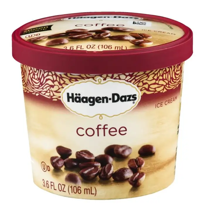 Order Haagen Dazs Ice Cream, Coffee - 4 Ounces food online from Novato Harvest Market store, Novato on bringmethat.com