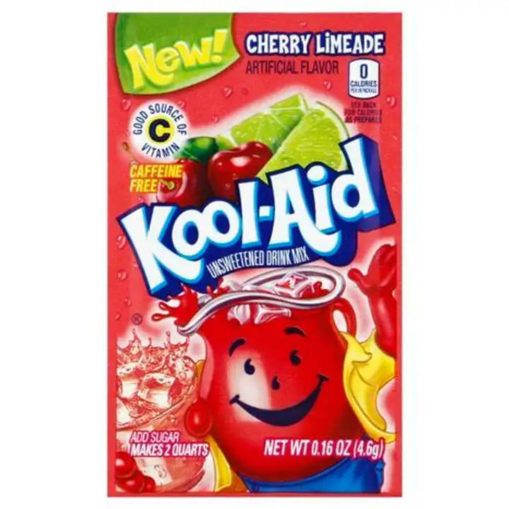 Order Kool Aid Drink Mix, Unsweetened, Cherry Limeade - 0.16 Ounces food online from Fligner Market store, Lorain on bringmethat.com