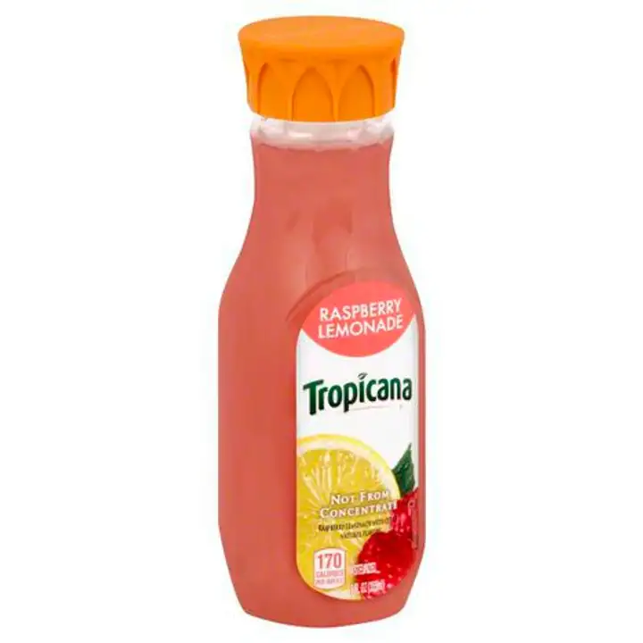 Order Tropicana Lemonade, Raspberry - 12 Ounces food online from Holiday farms store, Roslyn Heights on bringmethat.com
