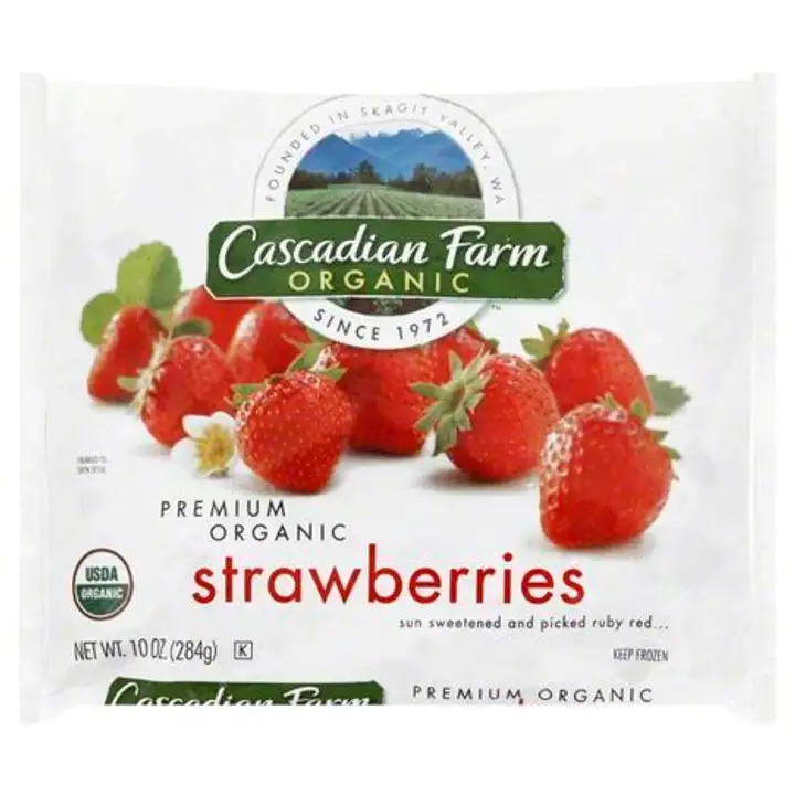 Order Cascadian Farm Organic Strawberries, Premium Organic - 10 Ounces food online from Holiday farms store, Roslyn Heights on bringmethat.com