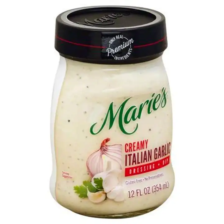 Order Maries Dressing + Dip, Creamy Italian Garlic - 12 Ounces food online from Holiday farms store, Roslyn Heights on bringmethat.com