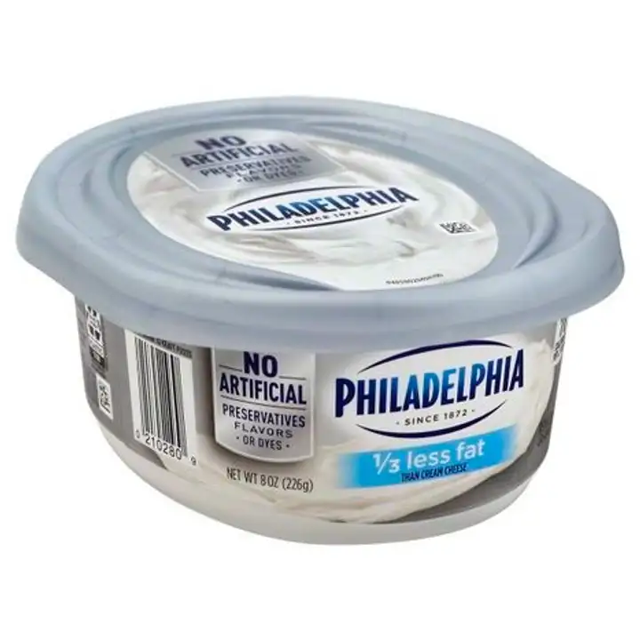 Order Philadelphia Cream Cheese, Reduced Fat - 8 Ounces food online from Holiday farms store, Roslyn Heights on bringmethat.com