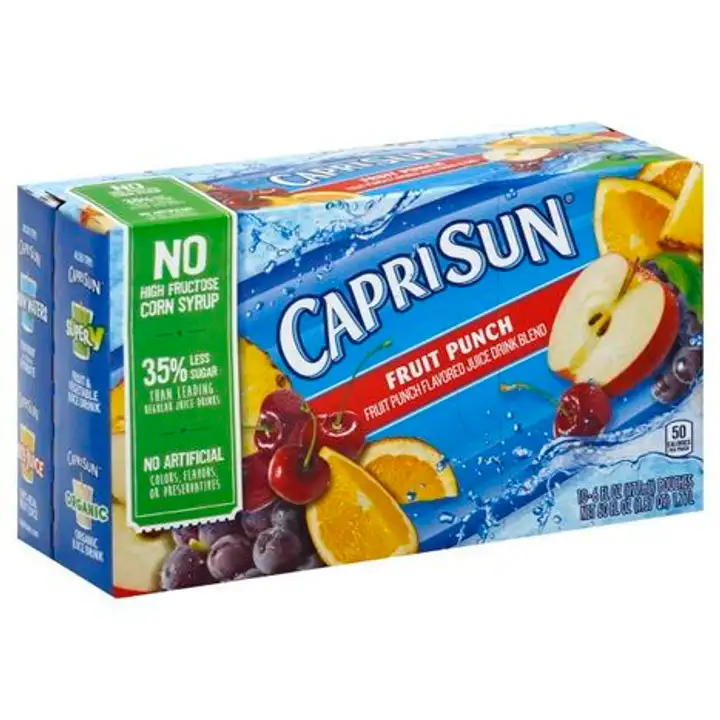 Order Capri Sun Juice Drink Blend, Fruit Punch Flavored - 10 Each food online from Holiday farms store, Roslyn Heights on bringmethat.com