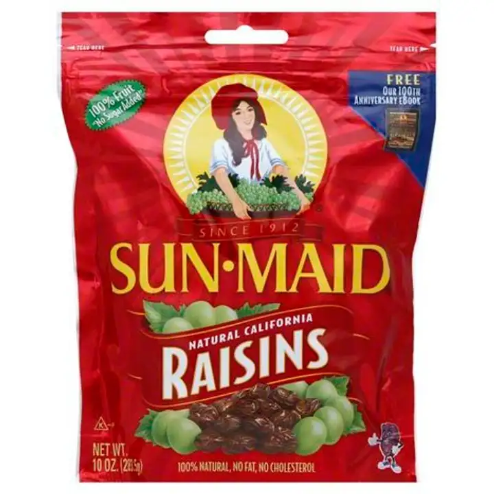 Order Sun Maid Raisins, Natural California - 12 Ounces food online from Novato Harvest Market store, Novato on bringmethat.com