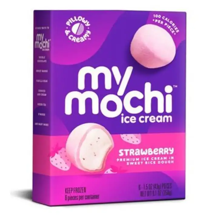 Order My Mo Ice Cream, Mochi, Ripe Strawberry - 6 Each food online from Holiday farms store, Roslyn Heights on bringmethat.com