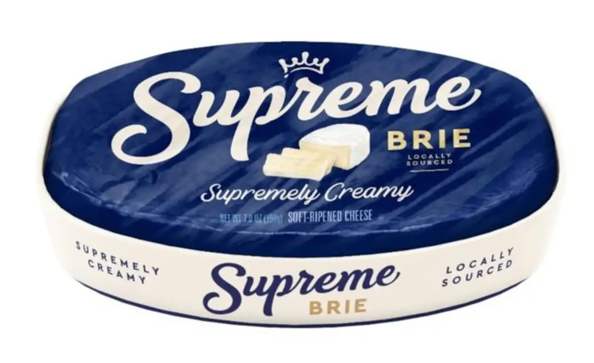 Order Supreme Brie Soft Ripened Cheese - 7 Ounces food online from Whole Foods Co-Op Denfeld store, Duluth on bringmethat.com