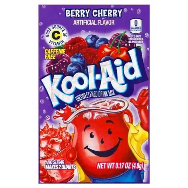 Order Kool Aid Drink Mix, Unsweetened, Berry Cherry - 0.17 Ounces food online from Fligner Market store, Lorain on bringmethat.com