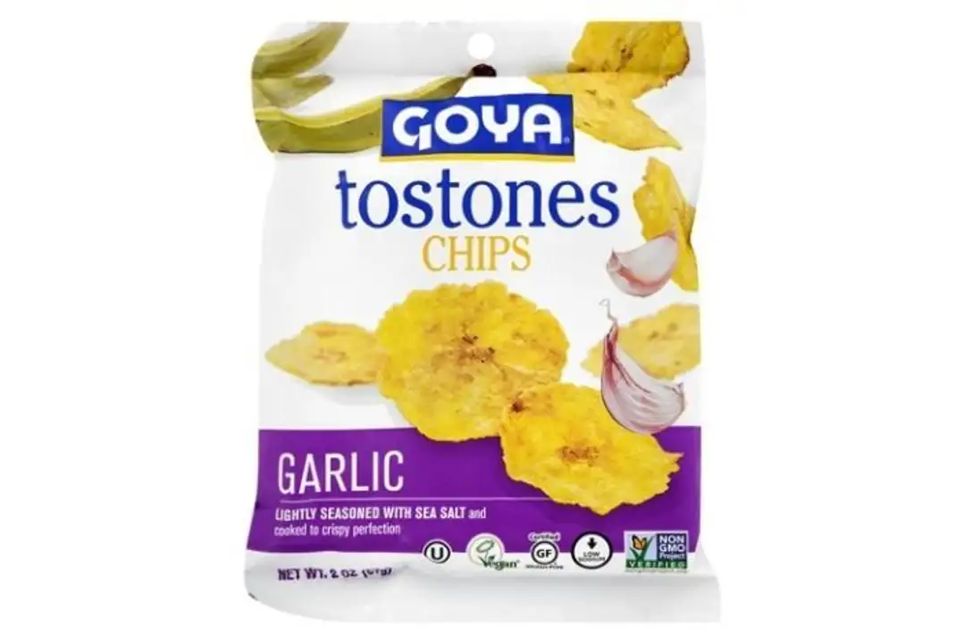Order Goya Garlic Tostones Chips food online from Fligner Market store, Lorain on bringmethat.com