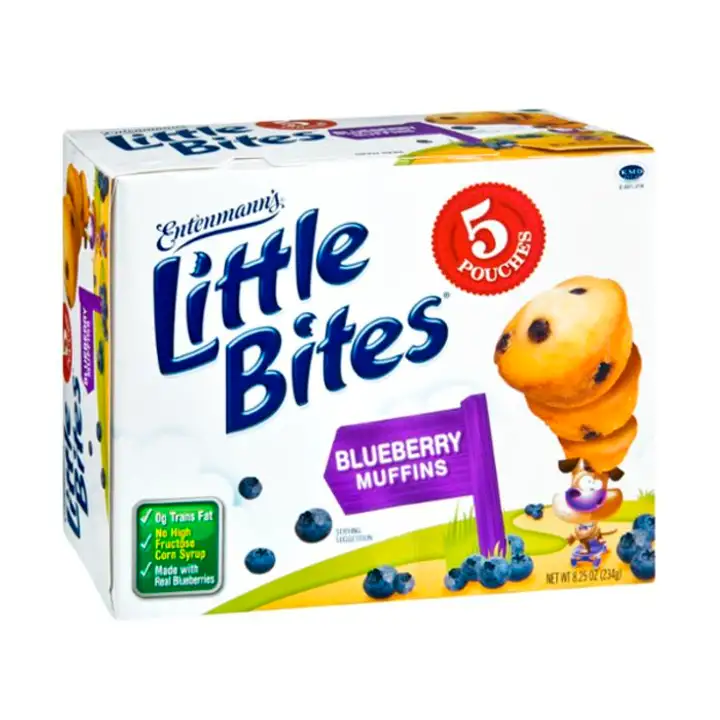 Order Entenmanns Little Bites Muffins, Blueberry - 10.5 Ounces food online from Holiday farms store, Roslyn Heights on bringmethat.com