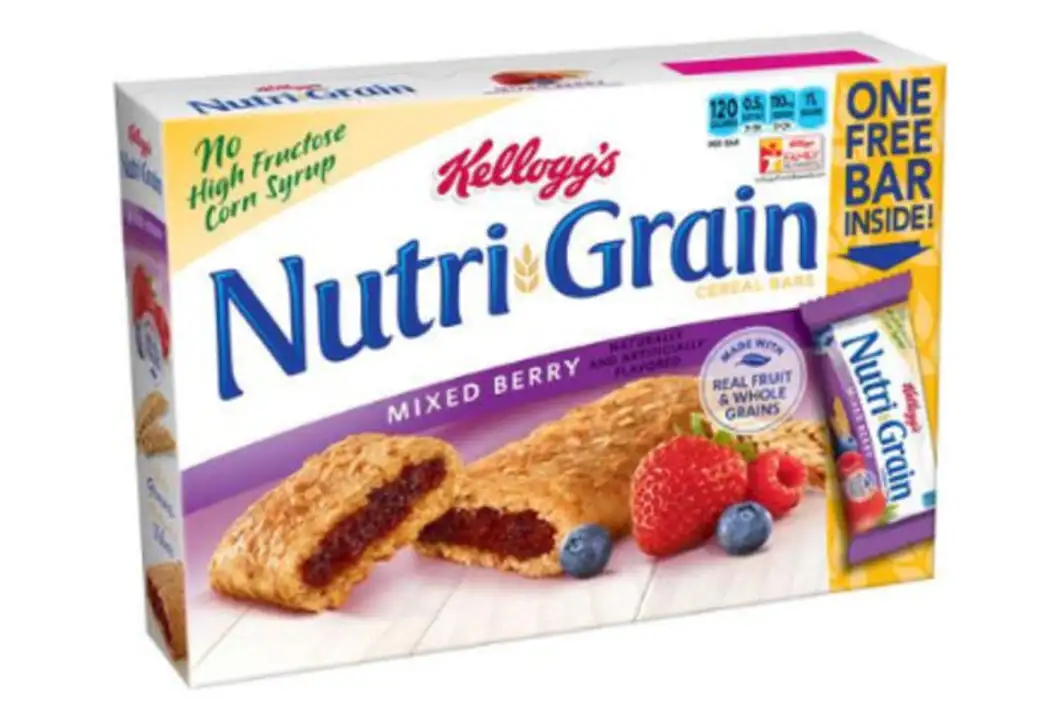 Order Kellogg's Nutri-grain Mixed Berry Cereal Bars - 8 Count food online from Fligner Market store, Lorain on bringmethat.com