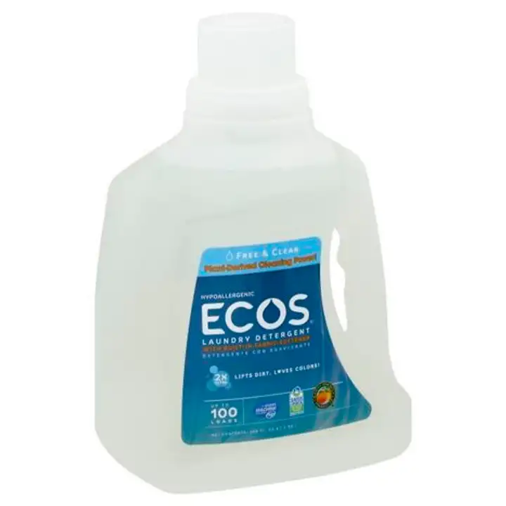 Order Ecos Laundry Detergent, Hypoallergenic, 2X Ultra, with Built-in Fabric Softener, Free & Clear - 100 Ounces food online from Whole Foods Co-Op Denfeld store, Duluth on bringmethat.com