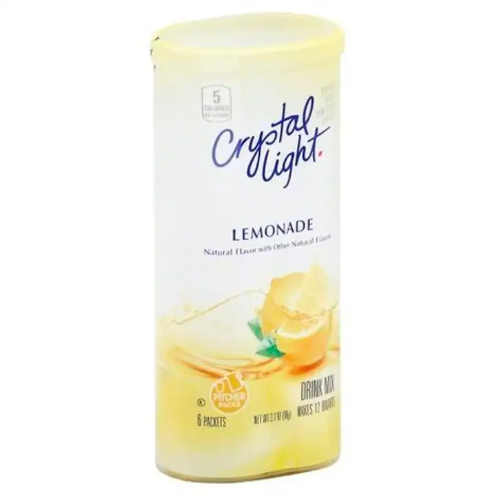 Order Crystal Light Drink Mix, Lemonade, Pitcher Packs - 3.3 Ounces food online from Holiday farms store, Roslyn Heights on bringmethat.com