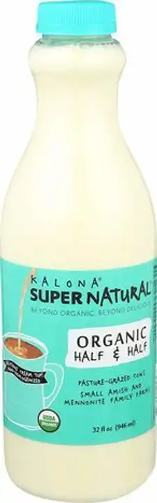 Order Kalona Supernatural Half And Half Organic - 32 Fluid Ounces food online from Whole Foods Co-Op Denfeld store, Duluth on bringmethat.com