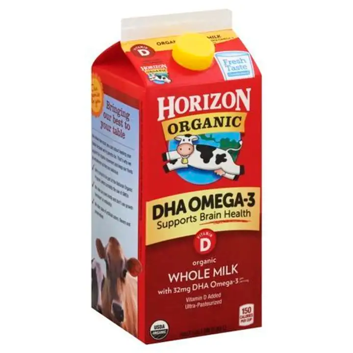Order Horizon Organic Milk, Organic, Whole - 64 Ounces food online from Holiday farms store, Roslyn Heights on bringmethat.com
