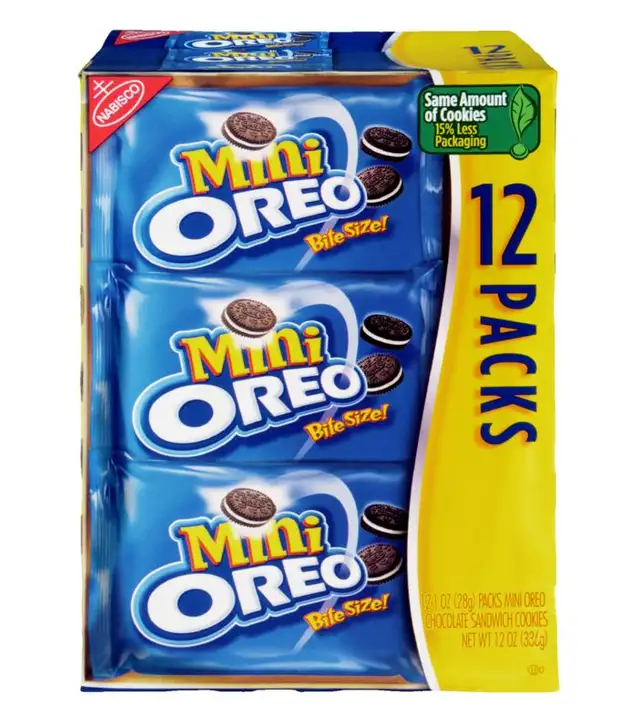 Order Oreo Cookies, Sandwich, Chocolate, Mini, 12 Packs - 1 Ounce food online from Holiday farms store, Roslyn Heights on bringmethat.com