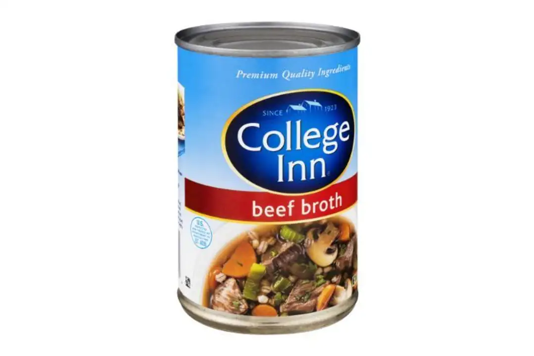 Order College Inn Broth, Beef - 14.5 Ounces food online from Holiday farms store, Roslyn Heights on bringmethat.com