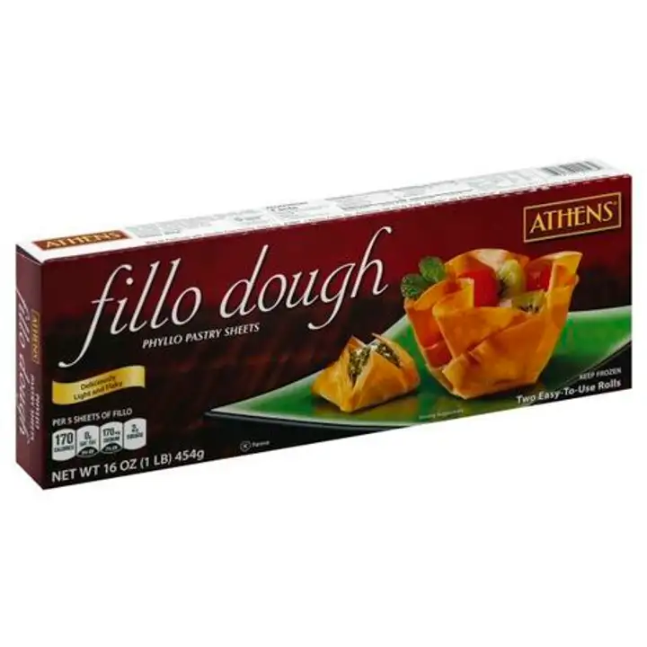 Order Athens Fillo Dough, Phyllo Pastry Sheets - 16 Ounces food online from Novato Harvest Market store, Novato on bringmethat.com