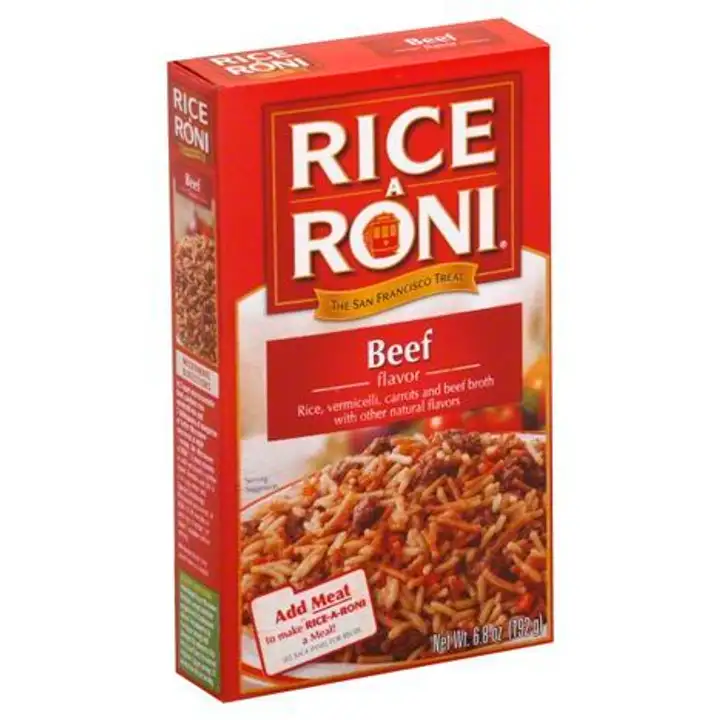 Order Rice A Roni Rice, Beef Flavor - 6.8 Ounces food online from Fligner Market store, Lorain on bringmethat.com