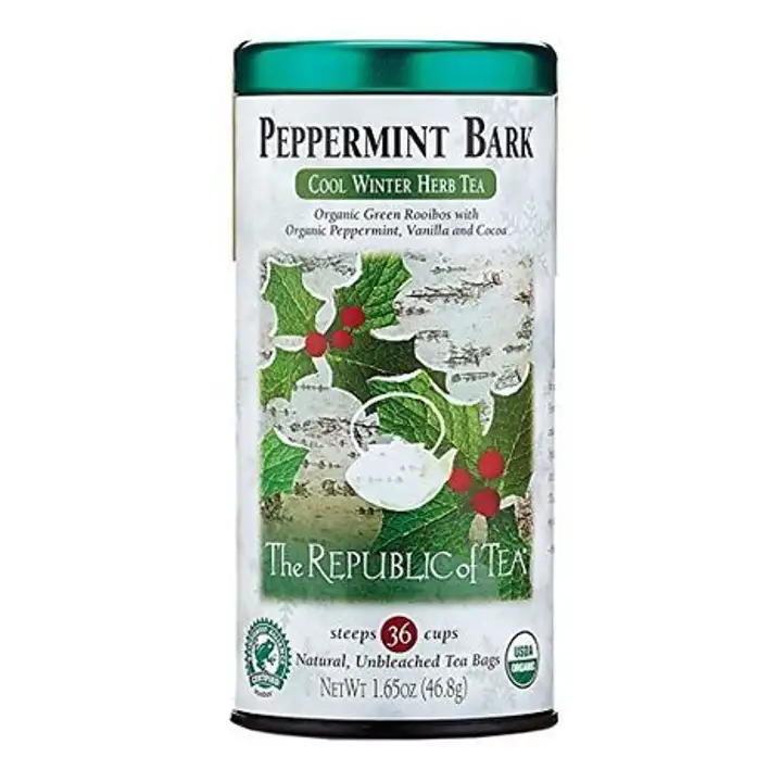 Order Republic of Tea Herb Tea, Peppermint Bark, Bags - 36 Count food online from Whole Foods Co-Op Denfeld store, Duluth on bringmethat.com