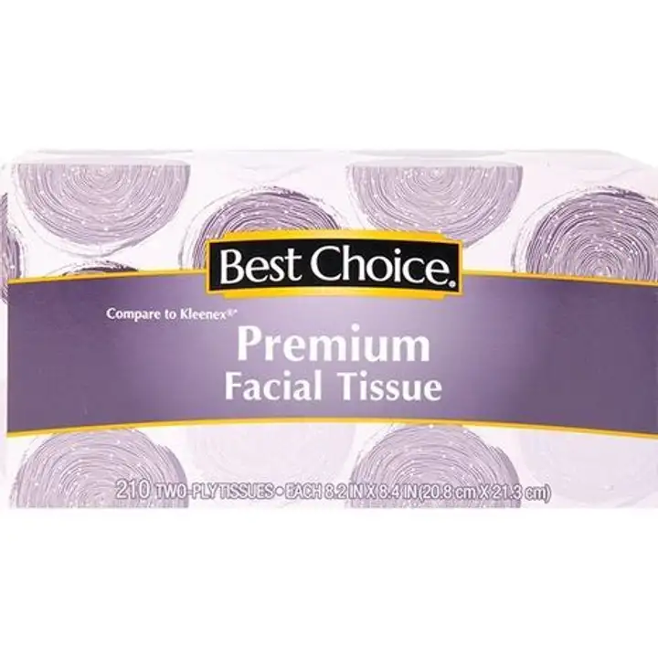 Order Best Choice Facial Tissue - 210 Count food online from Fligner Market store, Lorain on bringmethat.com