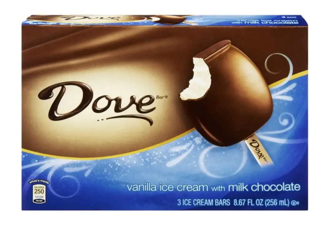 Order Dove Ice Cream Bars, with Milk Chocolate, Vanilla - 3 Count food online from Holiday farms store, Roslyn Heights on bringmethat.com