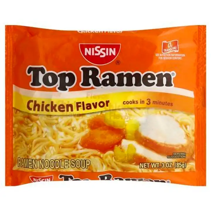 Order Nissin Top Ramen Soup, Ramen Noodle, Chicken Flavor - 3 Ounces food online from Novato Harvest Market store, Novato on bringmethat.com
