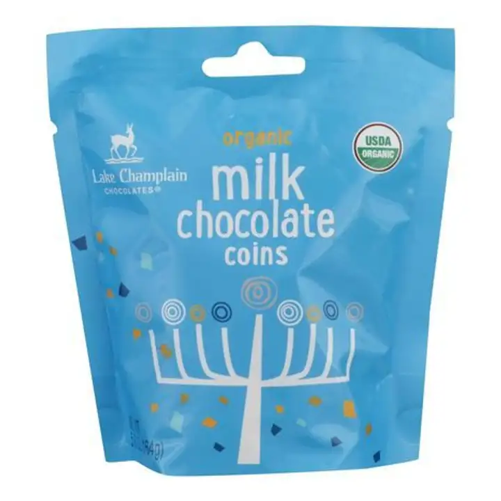Order Lake Champlain Milk Chocolate Coin Hanukka - 5.8 Ounces food online from Whole Foods Co-Op Denfeld store, Duluth on bringmethat.com