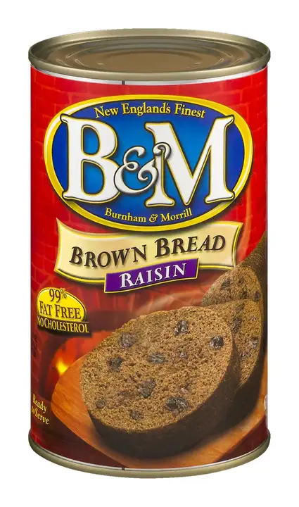 Order B & M Brown Bread, Raisin - 16 Ounces food online from Novato Harvest Market store, Novato on bringmethat.com
