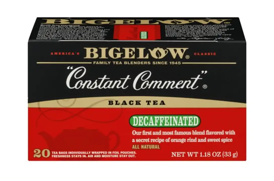 Order Bigelow Black Tea, Constant Comment, Decaffeinated, Bags - 20 Bags food online from Holiday farms store, Roslyn Heights on bringmethat.com