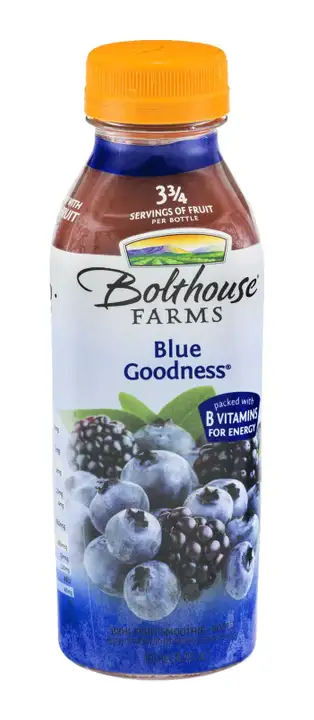 Order Bolthouse Farms 100% Fruit Juice Smoothie, Blue Goodness - 15.2 Ounces food online from Novato Harvest Market store, Novato on bringmethat.com