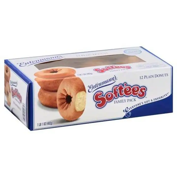 Order Entenmanns Soft'ees Donuts, Plain, Family Pack - 18 Ounces food online from Holiday farms store, Roslyn Heights on bringmethat.com