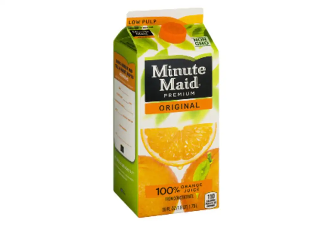 Order Minute Maid Premium Orange Juice Original - 59 Ounces food online from Fligner Market store, Lorain on bringmethat.com