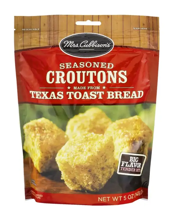 Order Mrs Cubbisons Croutons, Seasoned, Made from Texas Toast Bread - 5 Ounces food online from Holiday farms store, Roslyn Heights on bringmethat.com