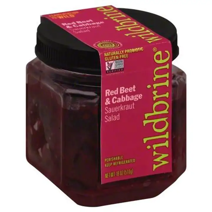 Order Wildbrine Sauerkraut Salad, Red Beet & Cabbage - 18 Ounces food online from Whole Foods Co-Op Denfeld store, Duluth on bringmethat.com