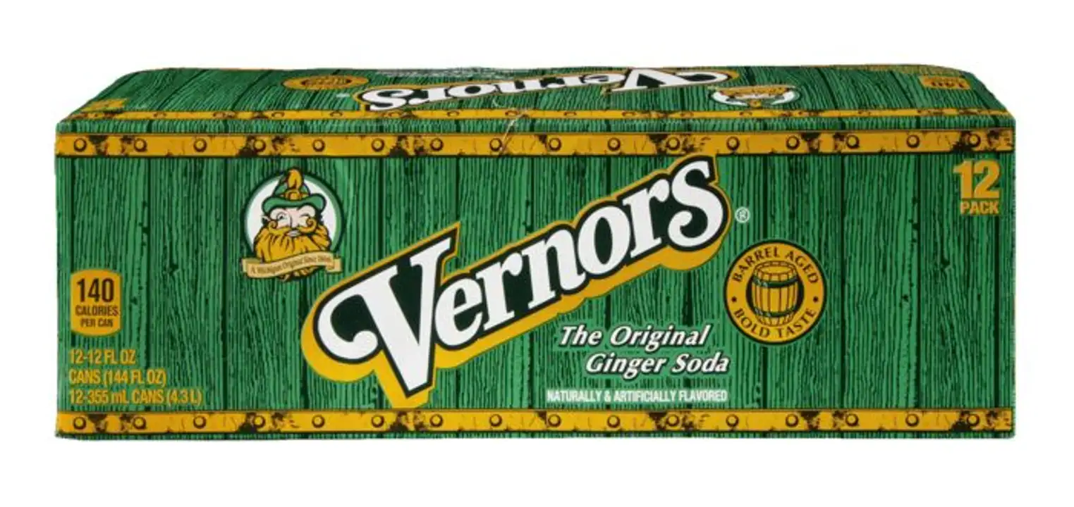 Order Vernors Soda, The Original Ginger, 12 Pack food online from Fligner Market store, Lorain on bringmethat.com