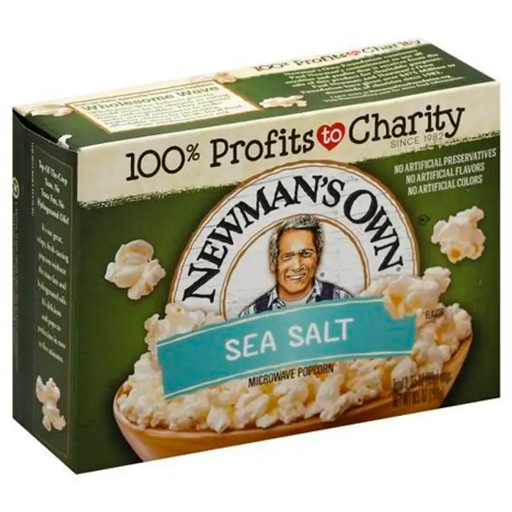 Order Newman's Own Microwave Popcorn, Sea Salt Flavor - 3 Each food online from Holiday farms store, Roslyn Heights on bringmethat.com