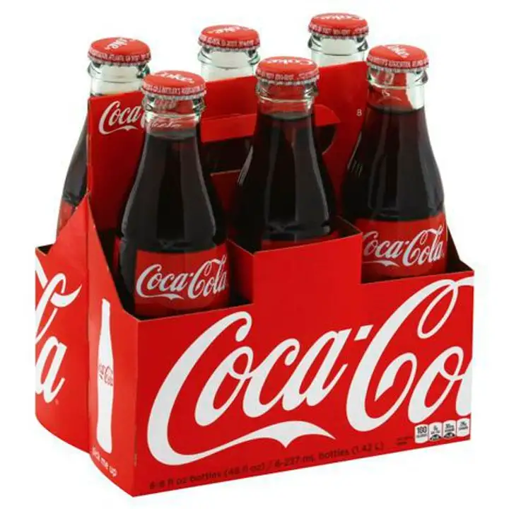 Order Coca Cola Soda - 6 Pack - 8 Fluid Ounces food online from Holiday farms store, Roslyn Heights on bringmethat.com