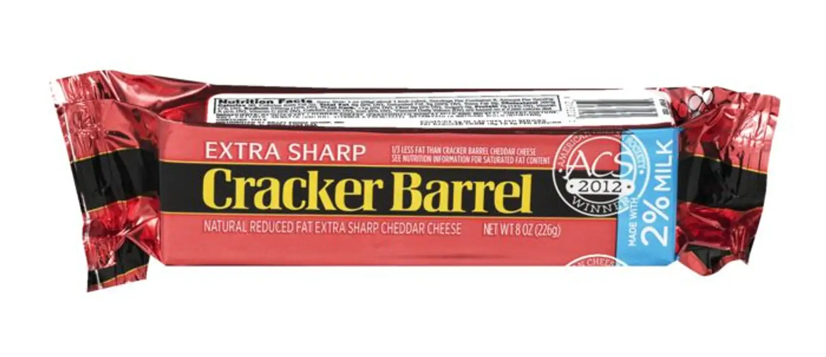 Order Cracker Barrel Cheese, Reduced Fat, Extra Sharp Cheddar - 8 Ounces food online from Holiday farms store, Roslyn Heights on bringmethat.com