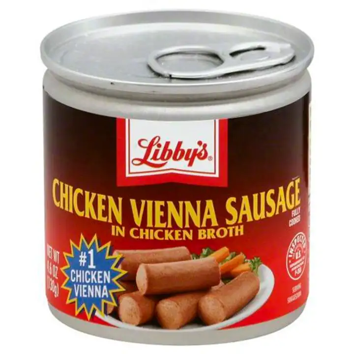 Order Libbys Chicken Vienna Sausage, in Chicken Broth - 4.6 Ounces food online from Holiday farms store, Roslyn Heights on bringmethat.com