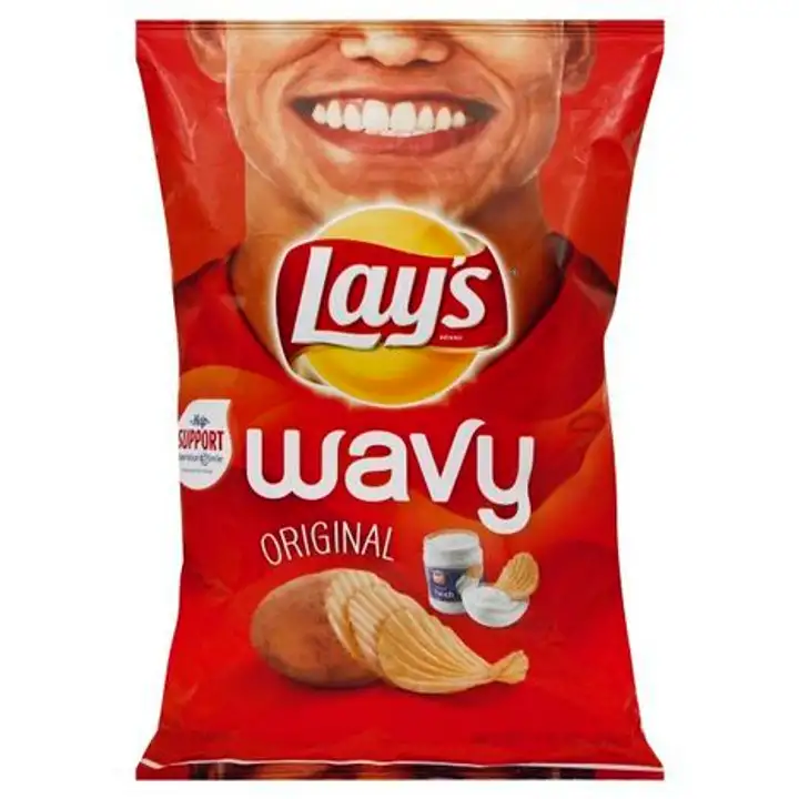 Order Lays Wavy Potato Chips, Original - 7.75 Ounces food online from Fligner Market store, Lorain on bringmethat.com
