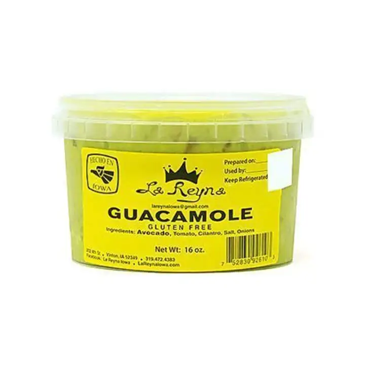 Order La Reyna Organic Guacamole - 16 Ounces food online from Whole Foods Co-Op Denfeld store, Duluth on bringmethat.com