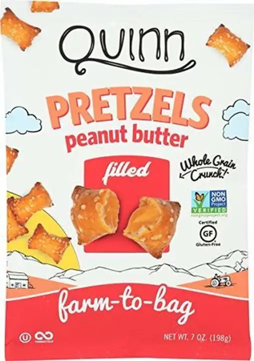Order Quinn Pretzel Nuggets, Creamy Peanut Butter Filled - 7 Ounces food online from Holiday farms store, Roslyn Heights on bringmethat.com
