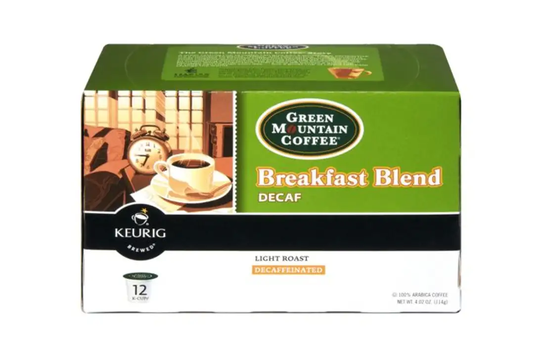 Order Green Mountain Keurig Hot Coffee, Light Roast, Breakfast Blend, Decaf, K-Cup Pods - 12 Count food online from Holiday farms store, Roslyn Heights on bringmethat.com