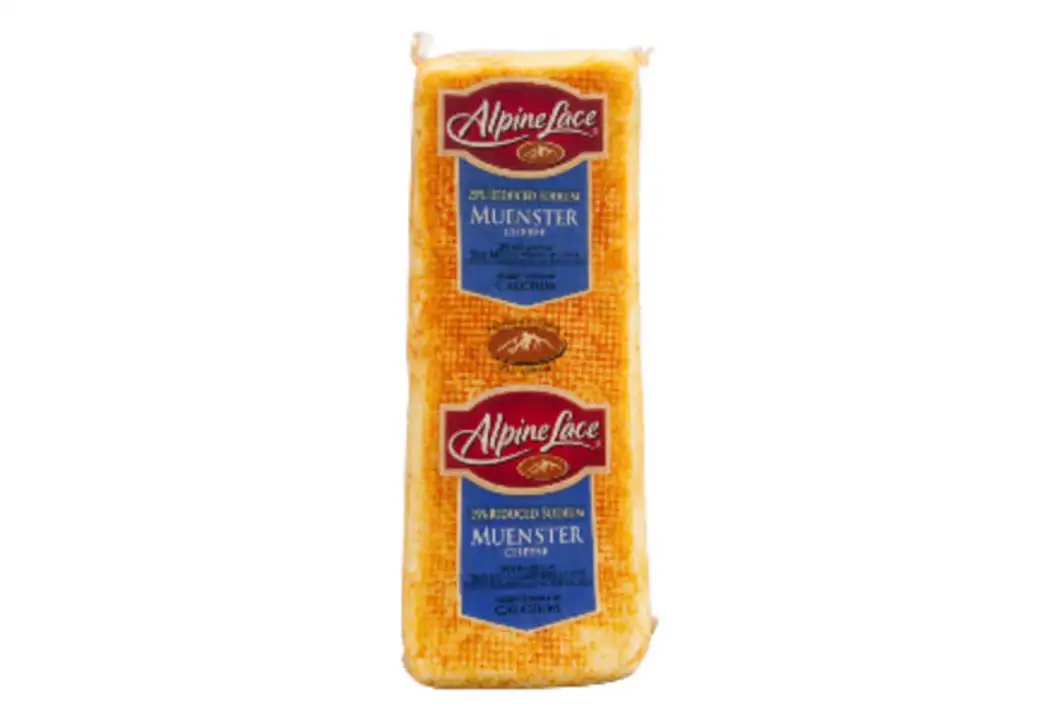 Order Alpine Lace 25% Reduced Sodium Muenster Cheese food online from Meats Supreme store, Brooklyn on bringmethat.com