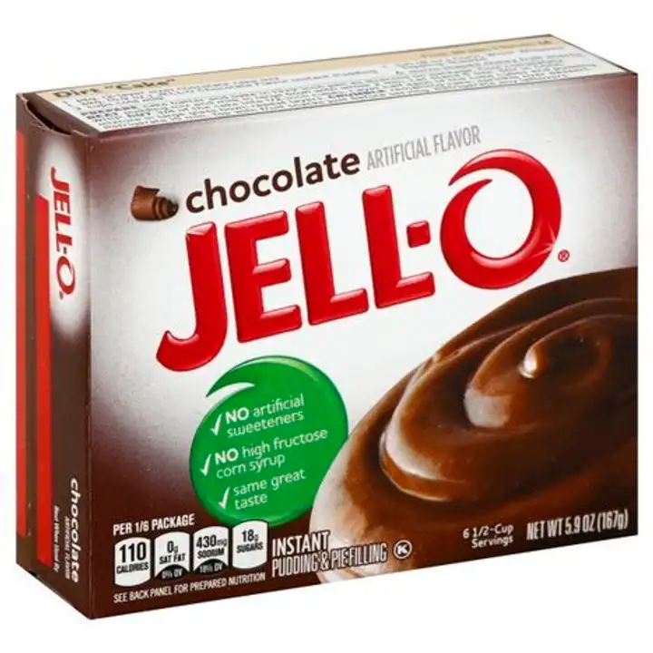 Order Jell O Pudding & Pie Filling, Instant, Chocolate - 5.9 Ounces food online from Novato Harvest Market store, Novato on bringmethat.com