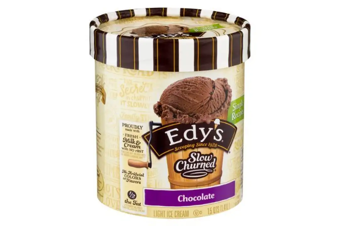 Order Edys Slow Churned Ice Cream, Light, Chocolate - 48 Ounces food online from Holiday farms store, Roslyn Heights on bringmethat.com